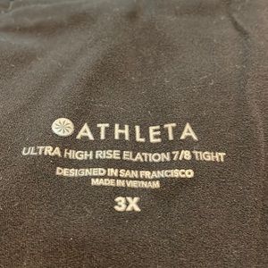 Athleta black 7/8 leggings, size 3x. Good condition!